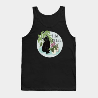 I Love Black Cats Tank Top